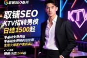 旺铺SEO泰州KTV招聘男模日结1500起，零基础免费培训包住宿，生意火爆客户素质高？