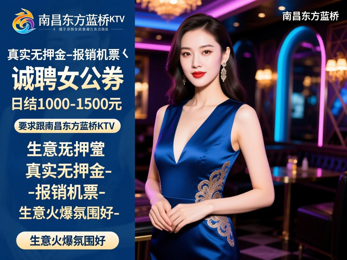 南昌东方蓝桥KTV诚聘女公关,日结1000-1500元,真实无押金-报销机票-生意火爆氛围好 南昌东方蓝桥KTV诚聘女公关,日结1000-1500元,真实无押金-报销机票-生意火爆氛围好