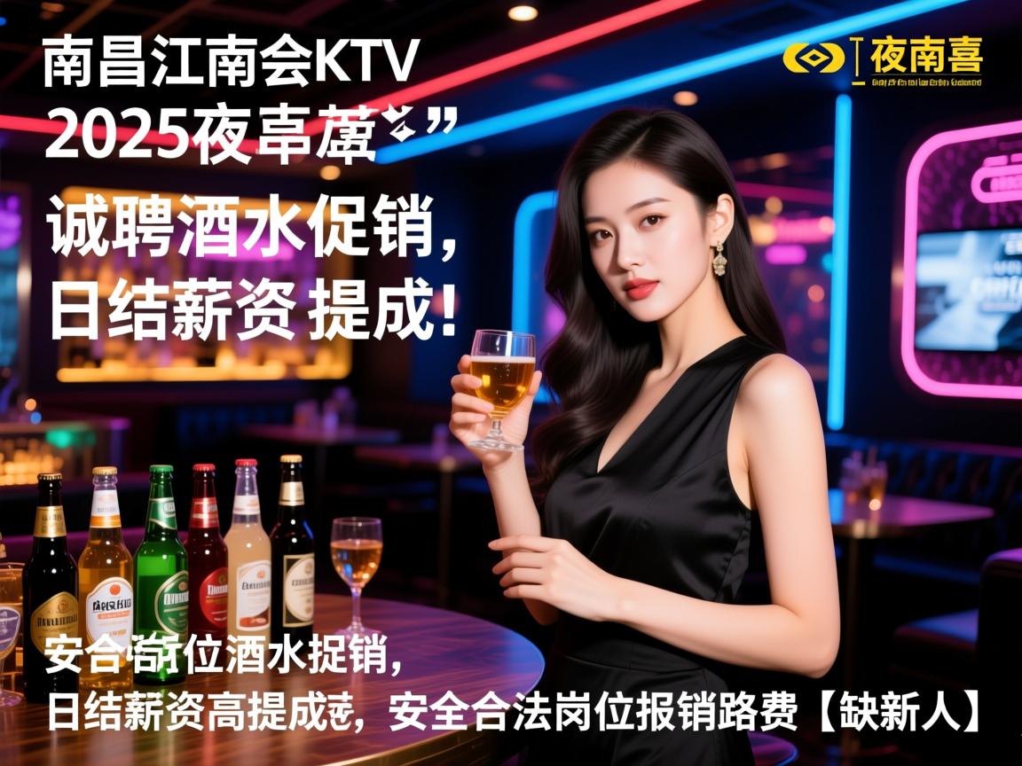 南昌江南会KTV夜总会2025年诚聘酒水促销,日结薪资高提成,安全合法岗位报销路费【缺新人】 南昌江南会KTV夜总会2025年诚聘酒水促销,日结薪资高提成,安全合法岗位报销路费【缺新人】