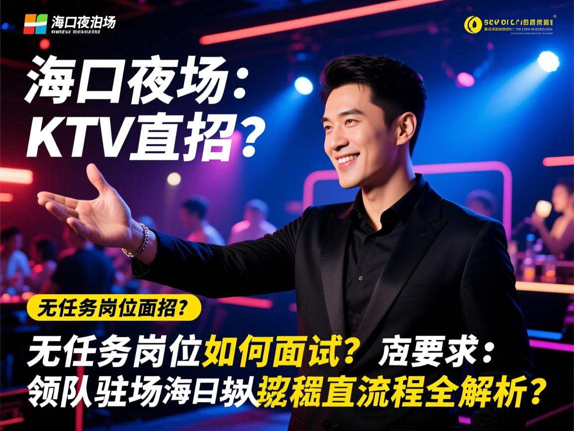海口夜场KTV直招：无任务岗位如何面试？领队驻场直招流程全解析