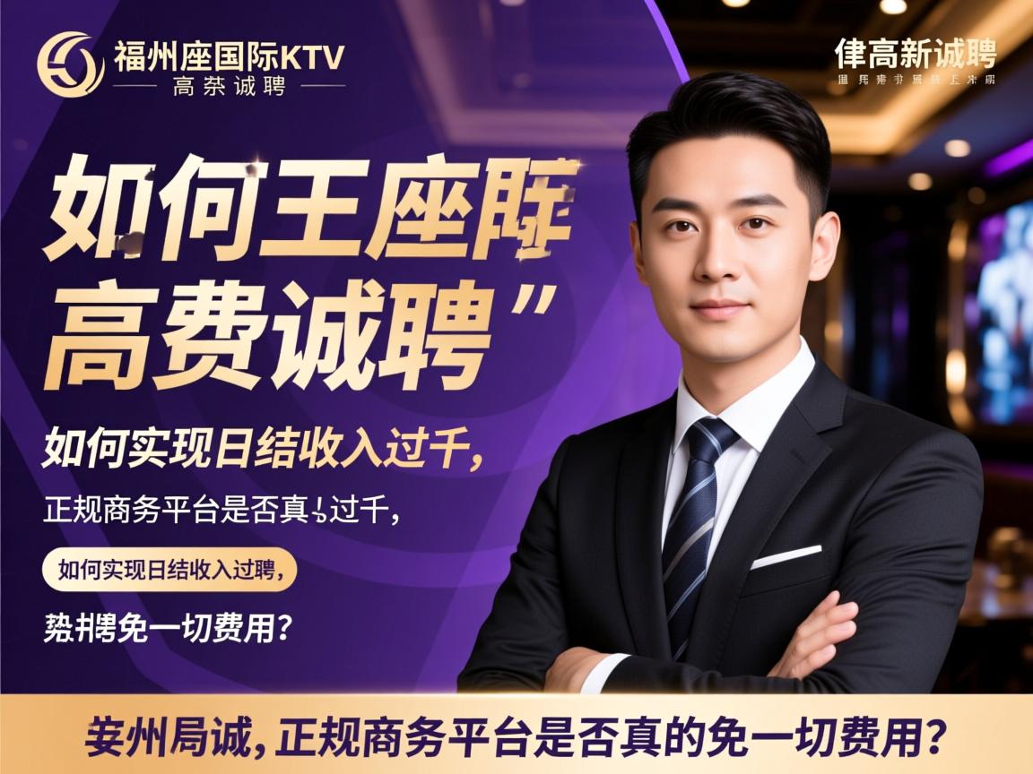 福州王座国际KTV高薪诚聘,如何实现日结收入过千,正规商务平台是否真的免一切费用？