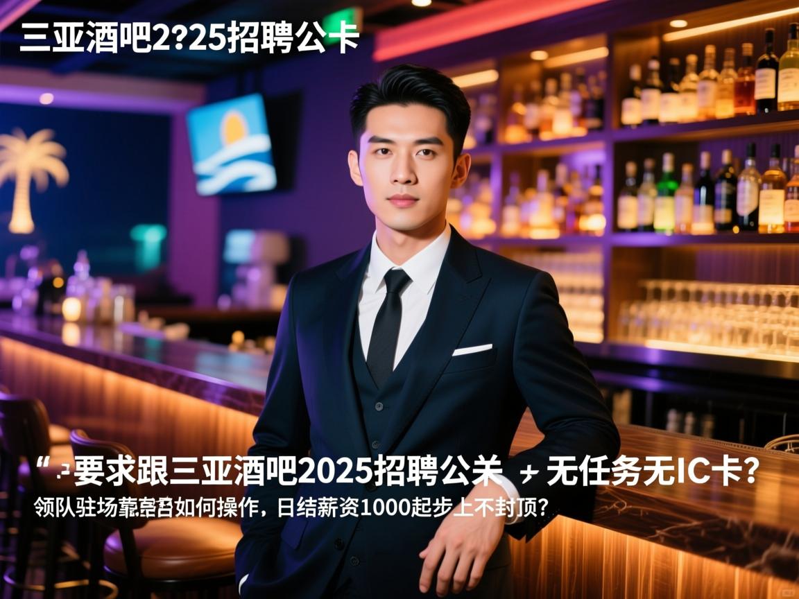 三亚酒吧2025招聘公关-无任务无IC卡，是否真实可靠？领队驻场直招如何操作，日结薪资1000起步上不封顶？