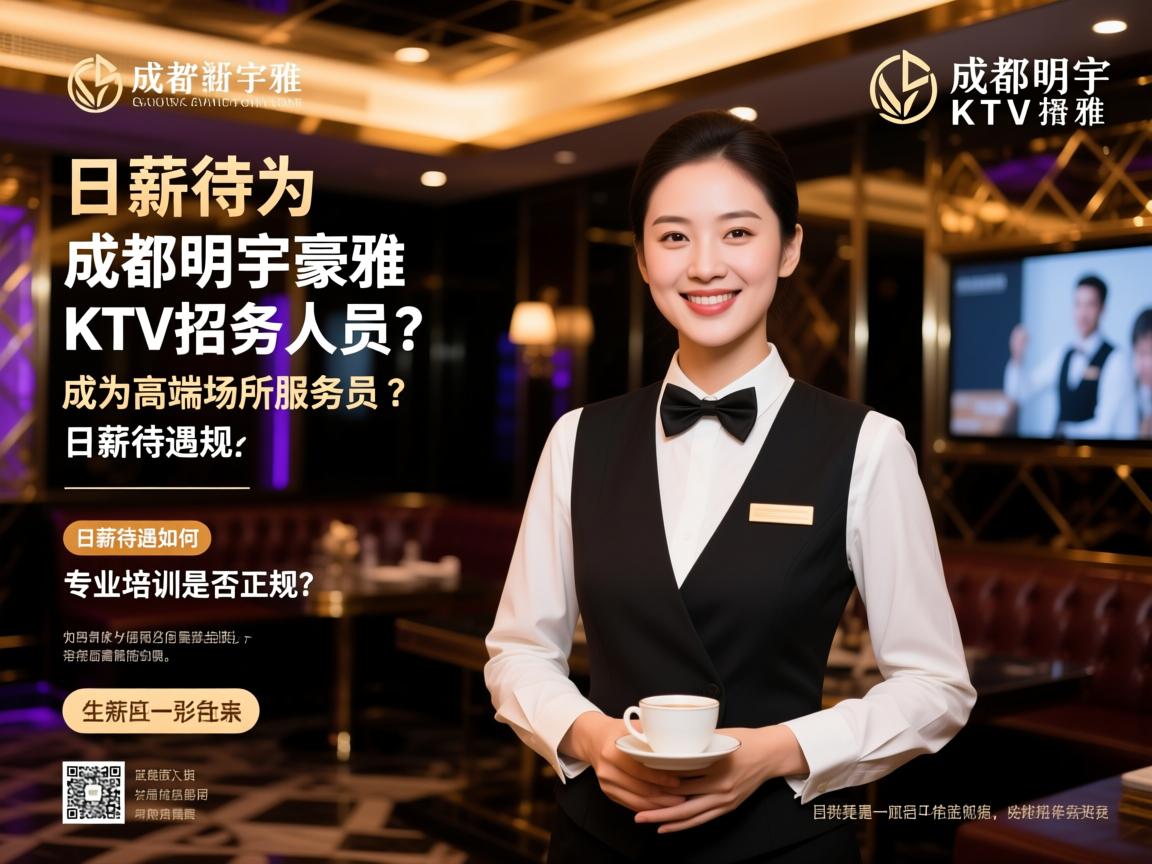 成都明宇豪雅KTV招聘，如何成为高端场所服务人员？日薪待遇如何，专业培训是否正规？