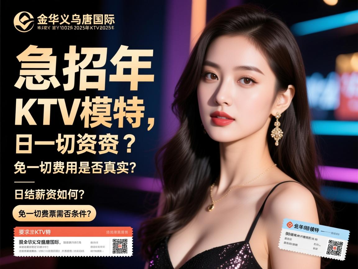 金华义乌盛唐国际KTV急招2025年KTV模特,日结薪资如何?免一切费用是否真实?报销机票需要什么条件? 金华义乌盛唐国际KTV急招2025年KTV模特,日结薪资如何?免一切费用是否真实?报销机票需要什么条件?