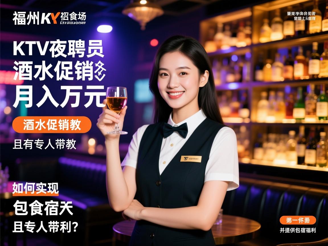 福州KTV夜场招聘酒水促销员,如何实现月入万元且有专人带教,并提供包食宿的福利? 福州KTV夜场招聘酒水促销员,如何实现月入万元且有专人带教,并提供包食宿的福利?