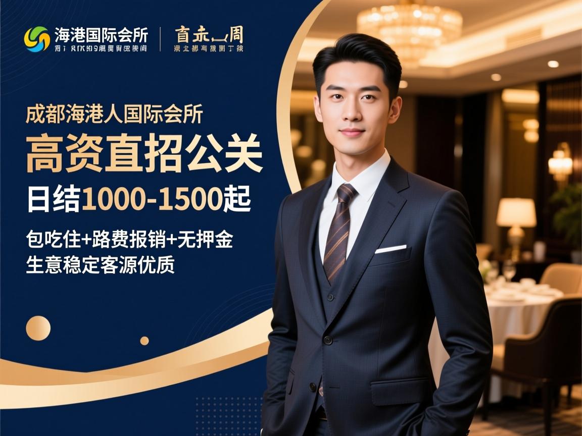 成都名人海港国际会所高薪直招公关,日结1000-1500起,包吃住+路费报销+无押金,生意稳定客源优质 成都名人海港国际会所高薪直招公关,日结1000-1500起,包吃住+路费报销+无押金,生意稳定客源优质