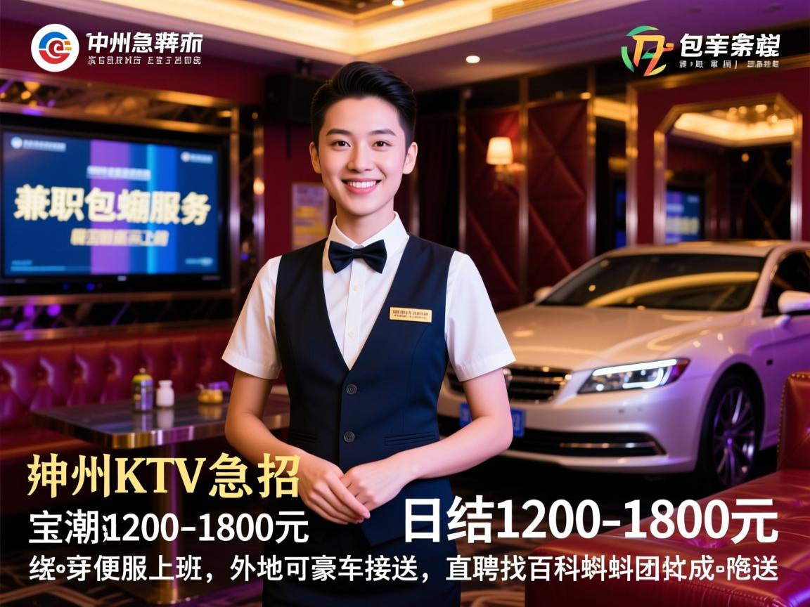 潮州商务KTV急招兼职包厢服务员,日结1200-1800元,穿便服上班,外地可豪车接送,直聘找百科蝌蚪团 潮州商务KTV急招兼职包厢服务员,日结1200-1800元,穿便服上班,外地可豪车接送,直聘找百科蝌蚪团