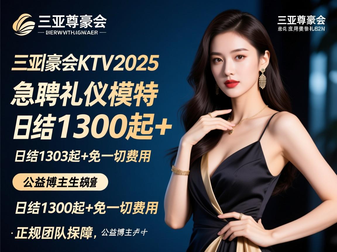 三亚尊豪会KTV2025急聘礼仪模特,日结1300起+免一切费用,正规团队保障,公益博主 三亚尊豪会KTV2025急聘礼仪模特,日结1300起+免一切费用,正规团队保障,公益博主