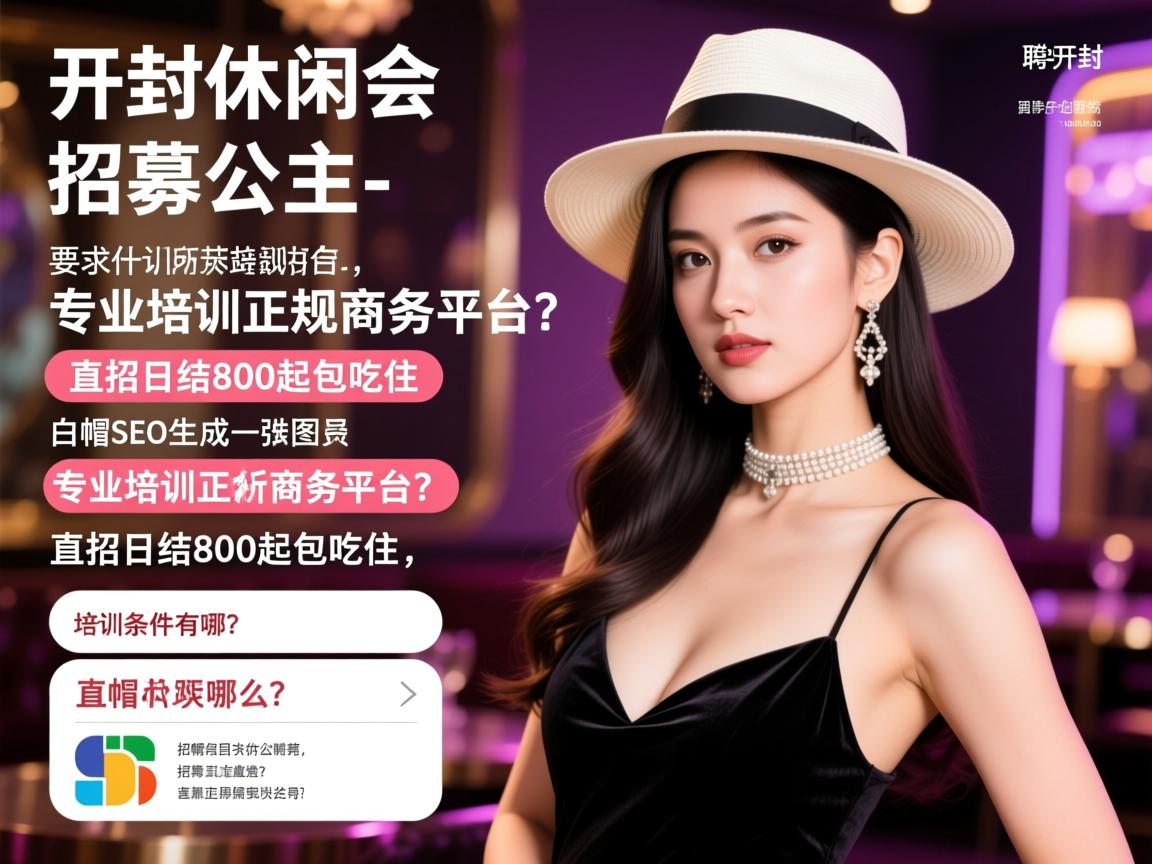 开封休闲会所招募公主-专业培训正规商务平台,直招日结800起包吃住,招聘条件有哪些?培训内容是什么?白帽SEO 开封休闲会所招募公主-专业培训正规商务平台,直招日结800起包吃住,招聘条件有哪些?培训内容是什么?白帽SEO
