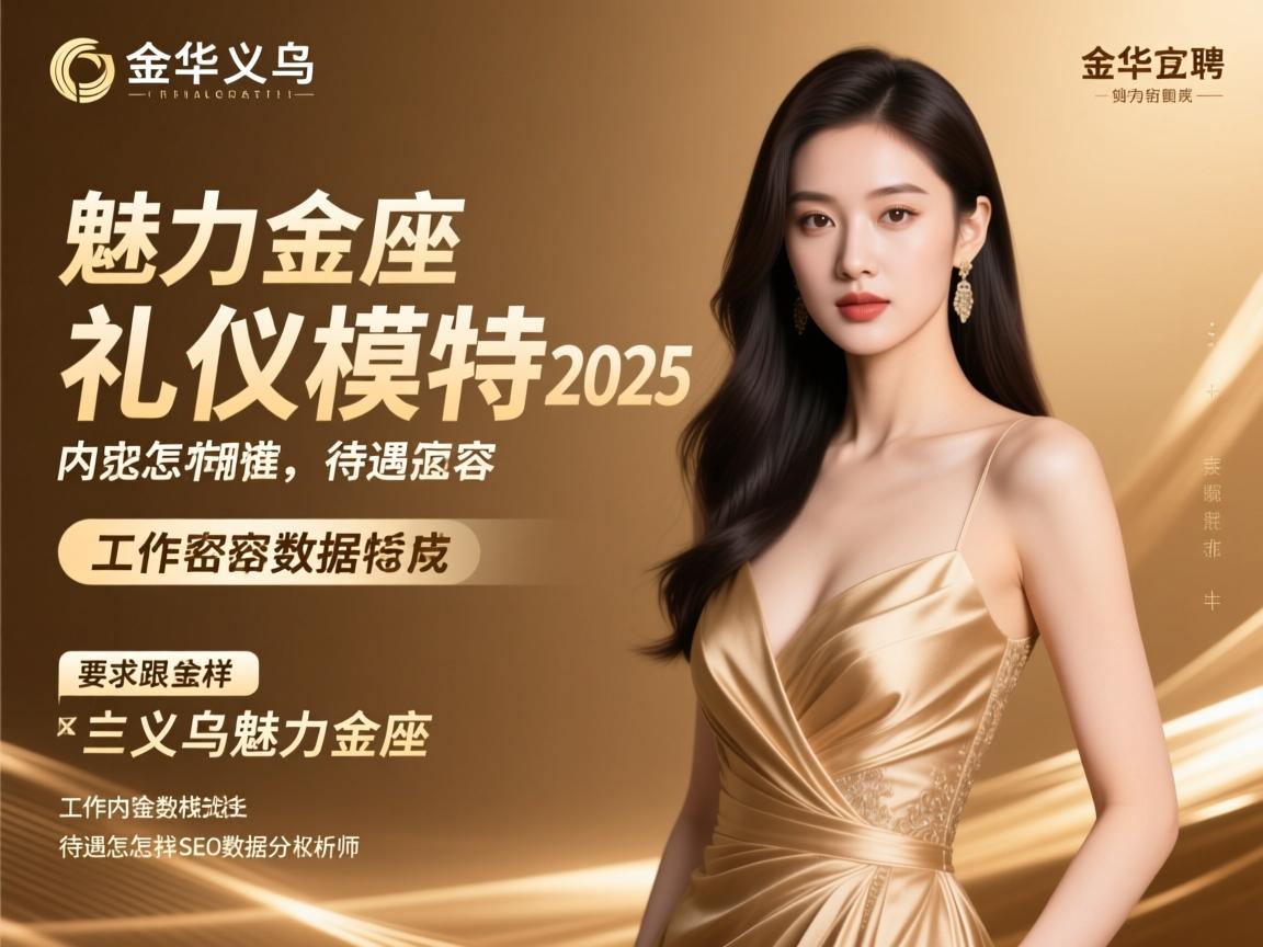 金华义乌魅力金座2025招聘礼仪模特，工作内容有哪些，待遇怎么样找SEO数据分析师