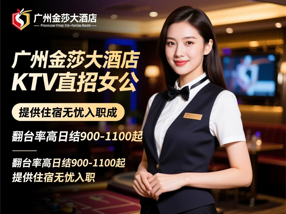 广州金莎大酒店KTV直招女公关,翻台率高日结900-1100起,提供住宿无忧入职 广州金莎大酒店KTV直招女公关,翻台率高日结900-1100起,提供住宿无忧入职