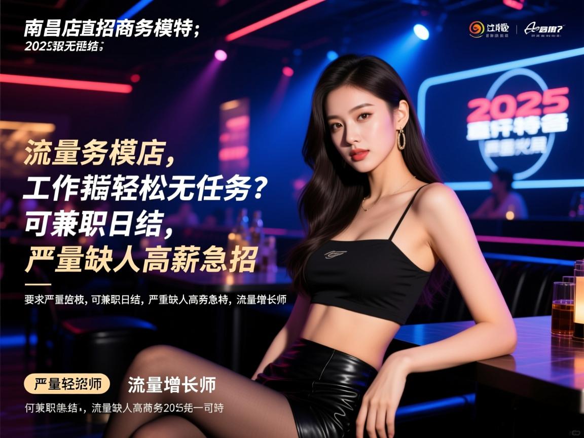 南昌夜店2025直招商务模特,工作轻松无任务?可兼职日结,严重缺人高薪急招,流量增长师 南昌夜店2025直招商务模特,工作轻松无任务?可兼职日结,严重缺人高薪急招,流量增长师