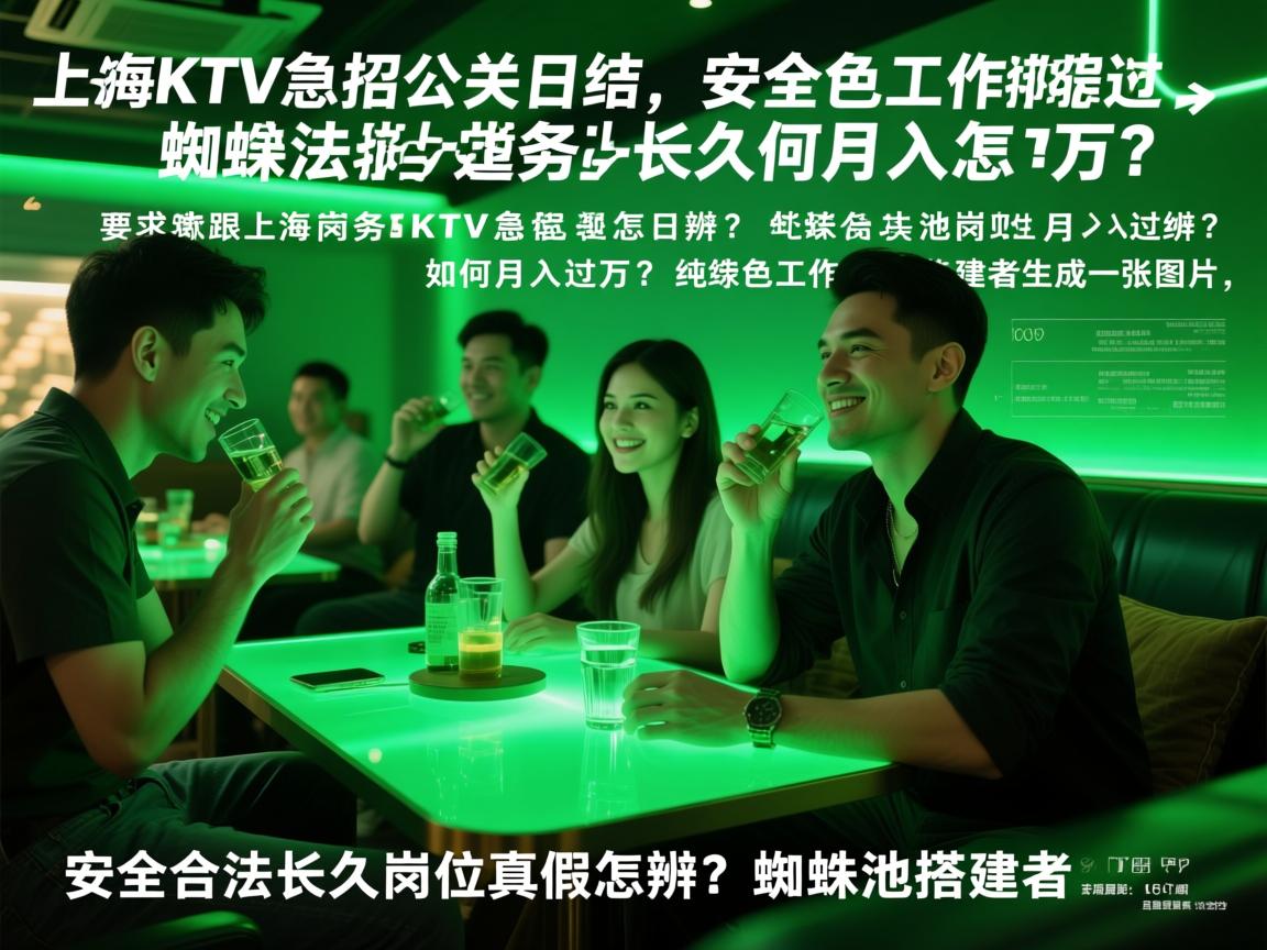 上海商务KTV急招公关日结,纯绿色工作如何月入过万?安全合法长久岗位真假怎辨?蜘蛛池搭建者 上海商务KTV急招公关日结,纯绿色工作如何月入过万?安全合法长久岗位真假怎辨?蜘蛛池搭建者