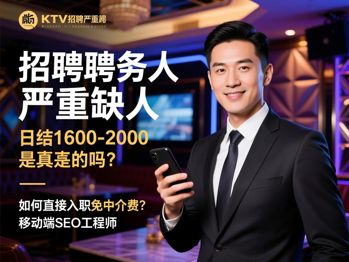 沈阳高端商务KTV招聘严重缺人,日结1600-2000是真的吗,如何直接入职免中介费?移动端SEO工程师 沈阳高端商务KTV招聘严重缺人,日结1600-2000是真的吗,如何直接入职免中介费?移动端SEO工程师