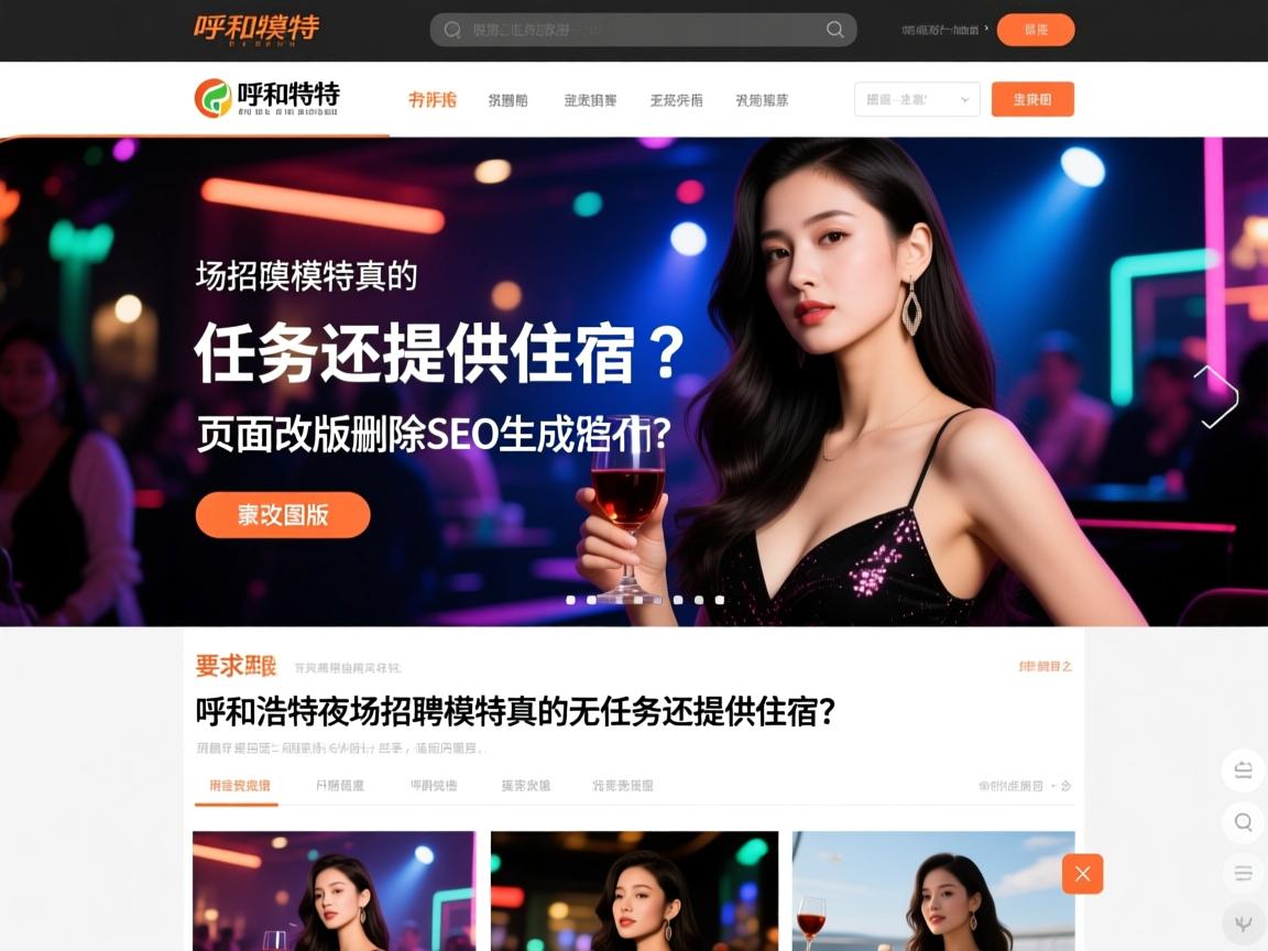 呼和浩特夜场招聘模特真的无任务还提供住宿?页面改版删除SEO 呼和浩特夜场招聘模特真的无任务还提供住宿?页面改版删除SEO