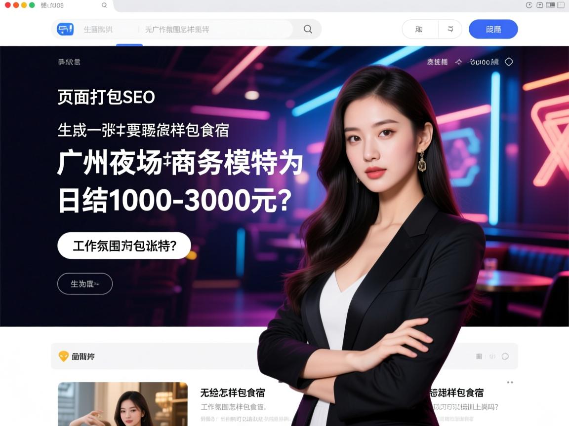 页面打包SEO,广州夜场招聘商务模特为何日结1000-3000元?工作氛围怎样包食宿,无经验真的可以培训上岗吗? 页面打包SEO,广州夜场招聘商务模特为何日结1000-3000元?工作氛围怎样包食宿,无经验真的可以培训上岗吗?