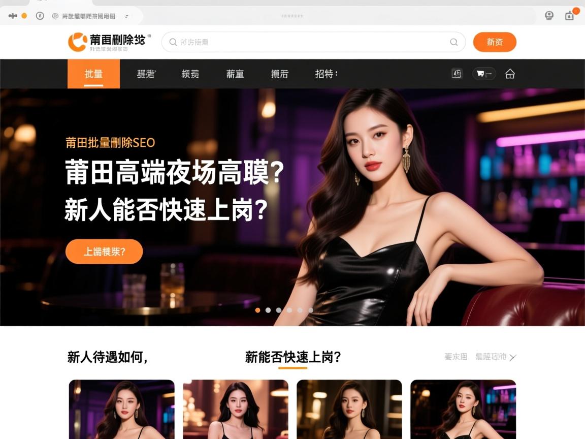 页面批量删除SEO,莆田高端夜场高薪招聘模特,薪资待遇如何,新人能否快速上岗? 页面批量删除SEO,莆田高端夜场高薪招聘模特,薪资待遇如何,新人能否快速上岗?