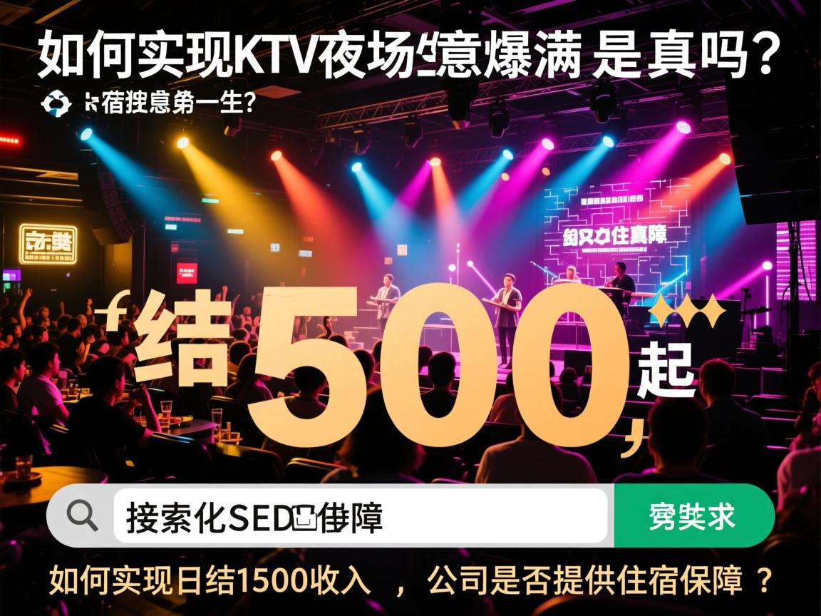 搜索引擎优化SEO宿迁KTV夜场生意爆满是真的吗,如何实现日结1500起收入,公司是否提供住宿保障? 搜索引擎优化SEO宿迁KTV夜场生意爆满是真的吗,如何实现日结1500起收入,公司是否提供住宿保障?