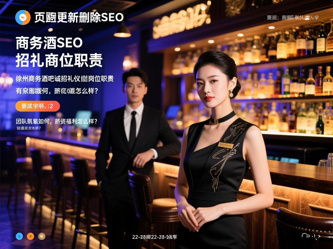 页面更新删除SEO，徐州商务酒吧诚招礼仪岗位职责有哪些，团队氛围如何，薪资福利怎么样？2、标题的字数控制在22-38个字
