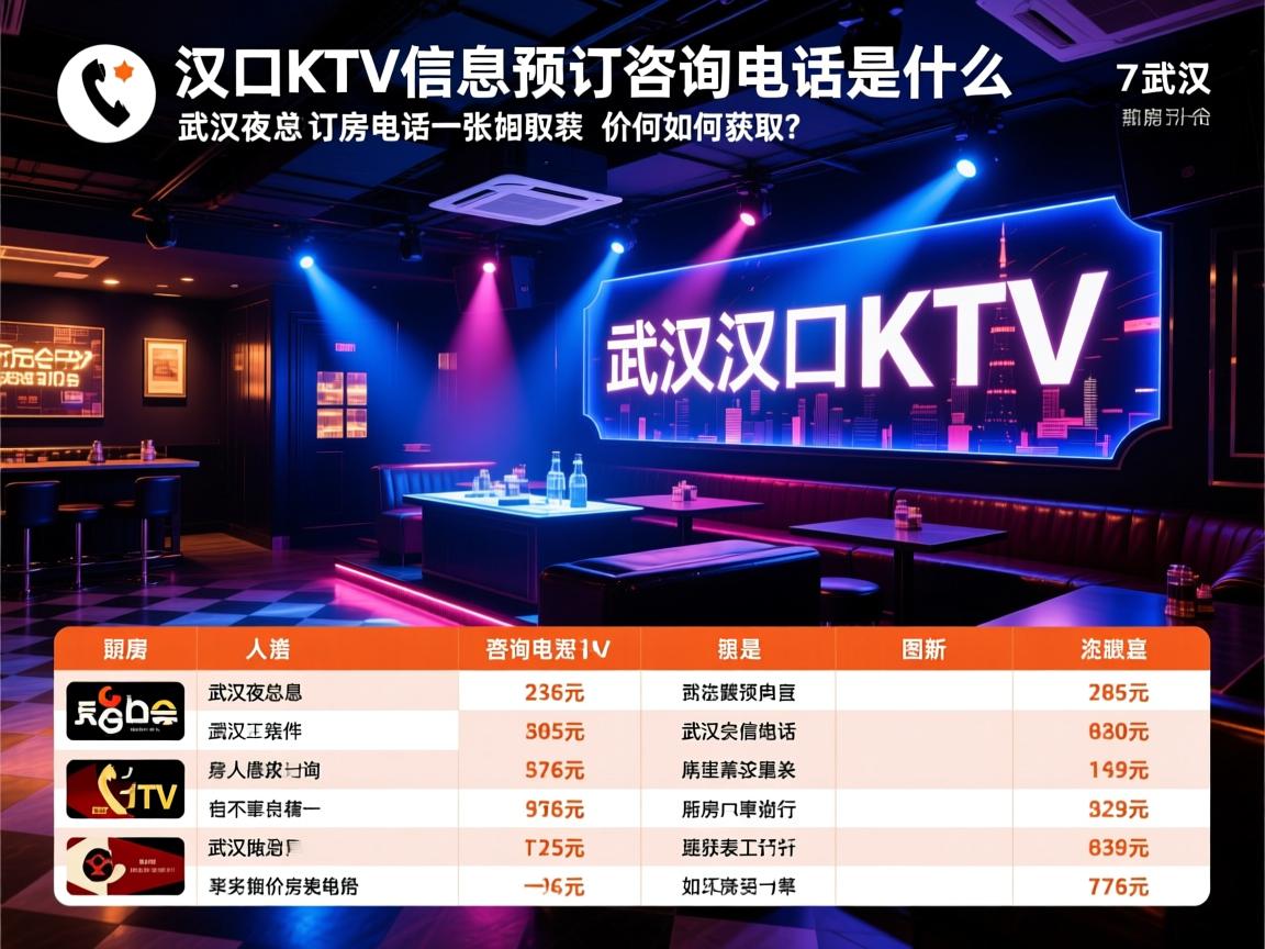武汉汉口KTV信息预订咨询电话是什么？，武汉夜总会订房电话价格表如何获取？