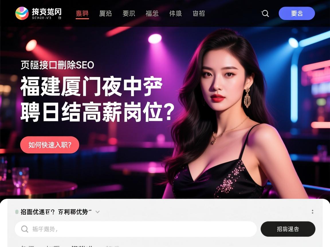 页面接口删除SEO,福建厦门夜总会招聘日结高薪岗位?如何快速入职,福利待遇有哪些优势 页面接口删除SEO,福建厦门夜总会招聘日结高薪岗位?如何快速入职,福利待遇有哪些优势