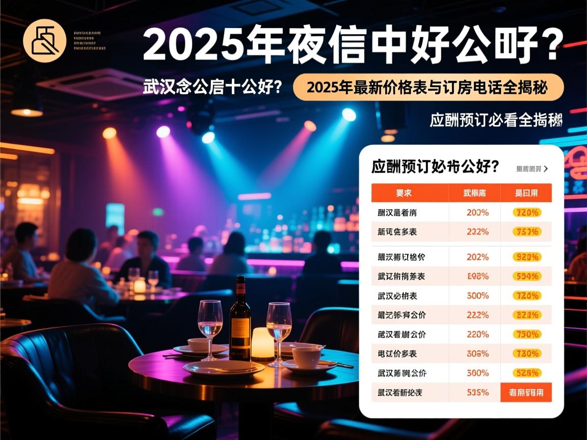 武汉夜总会哪家好？2025年最新价格表与订房电话全揭秘，应酬预订必看指南