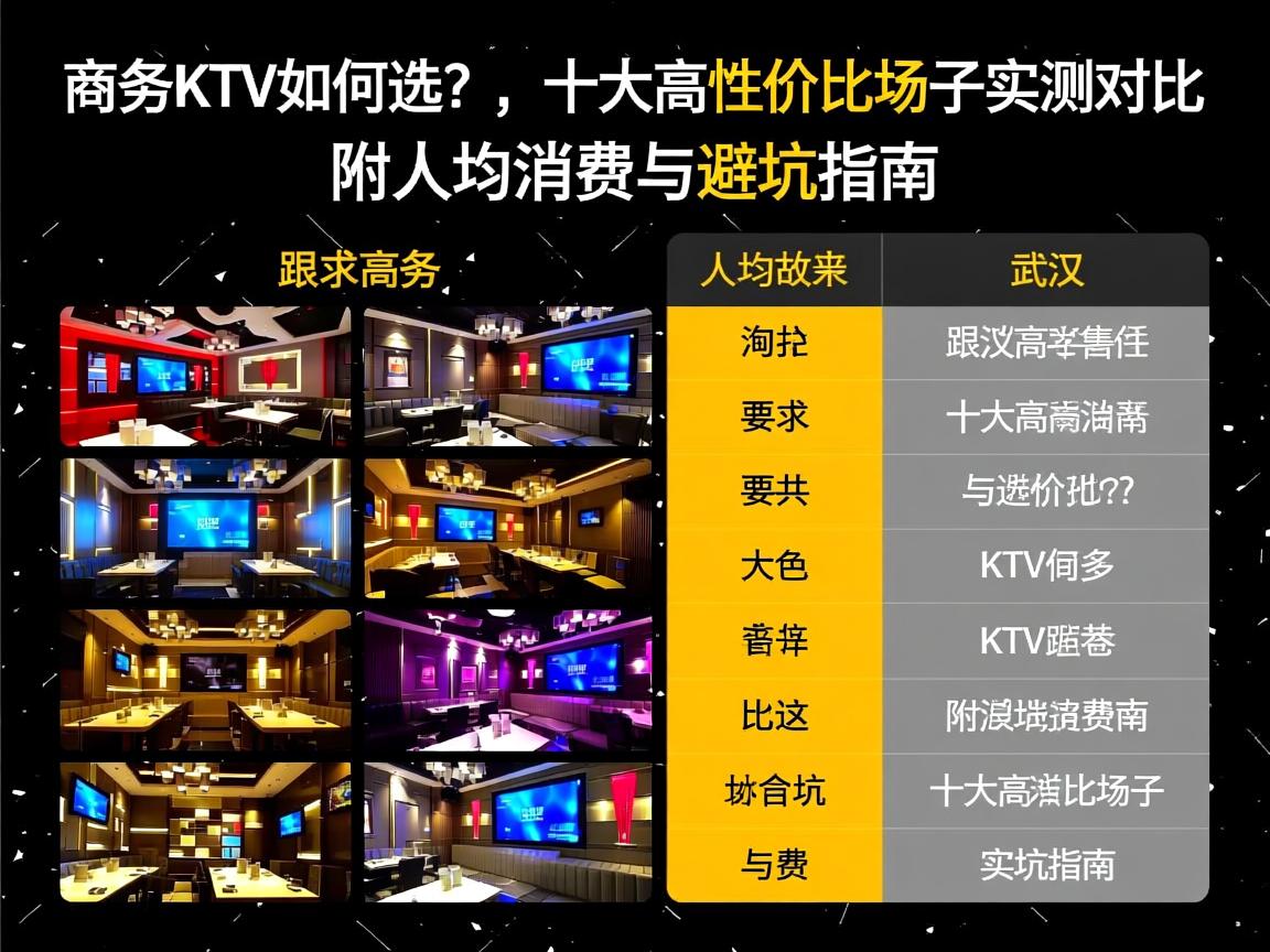 武汉商务KTV如何选？, 十大高性价比场子实测对比, 附人均消费与避坑指南