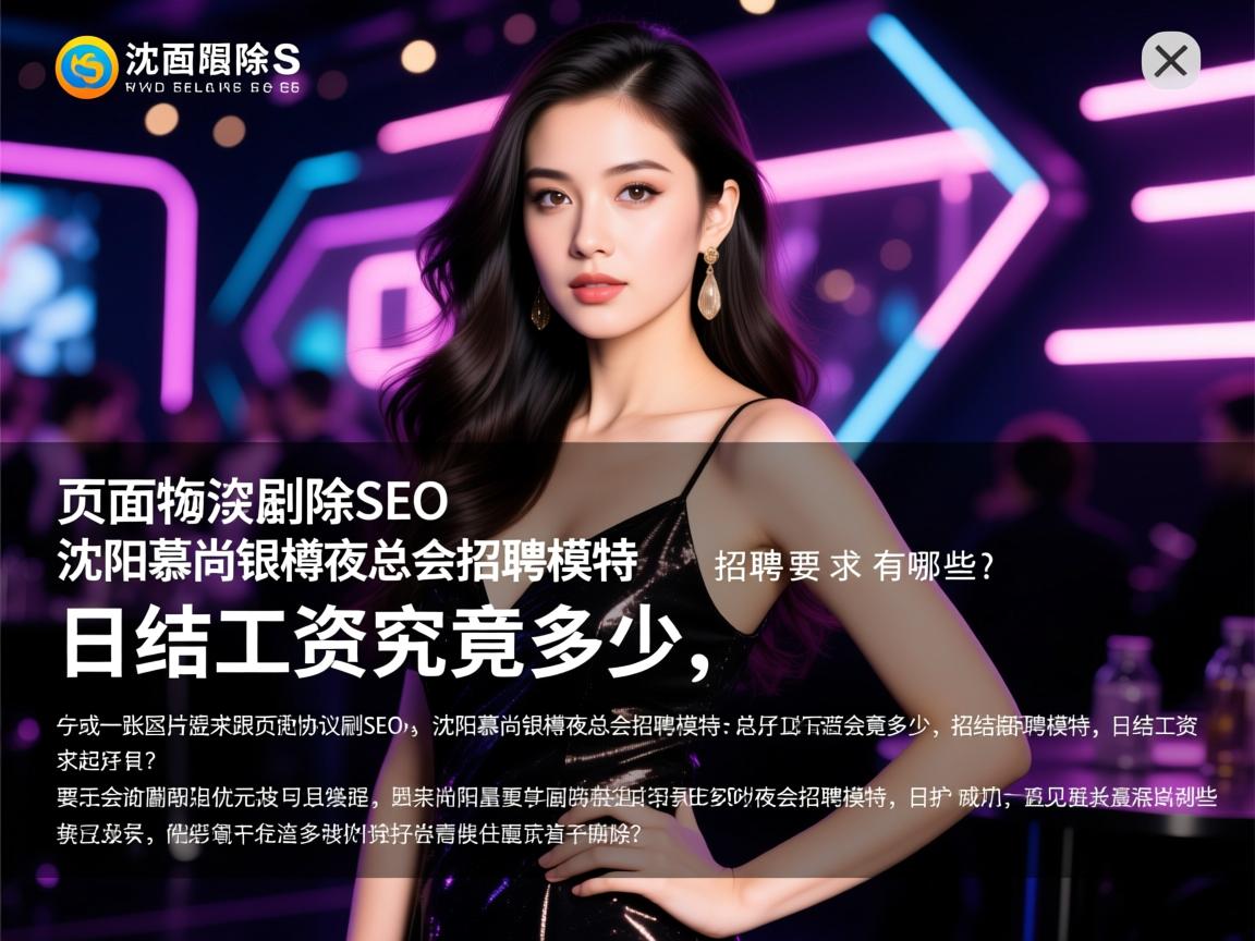 页面协议删除SEO沈阳慕尚银樽夜总会招聘模特,日结工资究竟多少,招聘要求有哪些? 页面协议删除SEO沈阳慕尚银樽夜总会招聘模特,日结工资究竟多少,招聘要求有哪些?