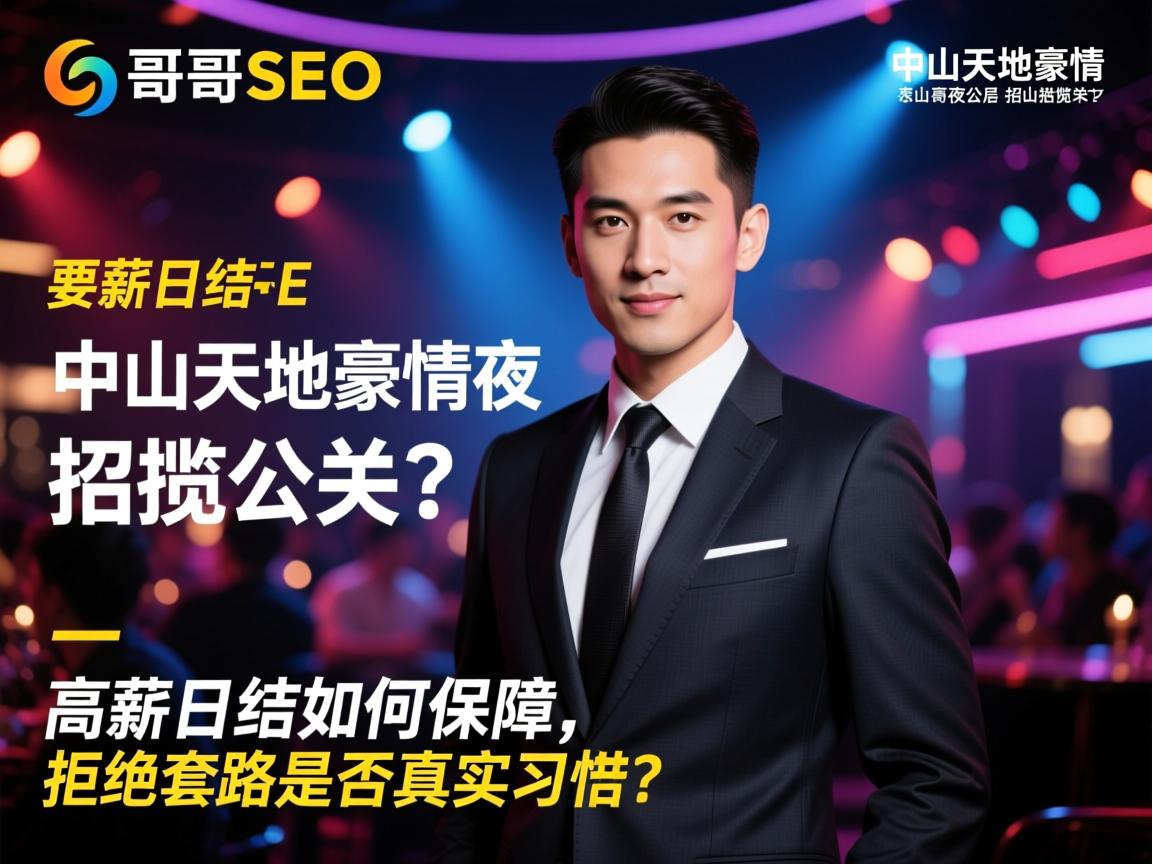 君哥SEO，中山天地豪情夜总会招揽公关？高薪日结如何保障，拒绝套路是否真实可信