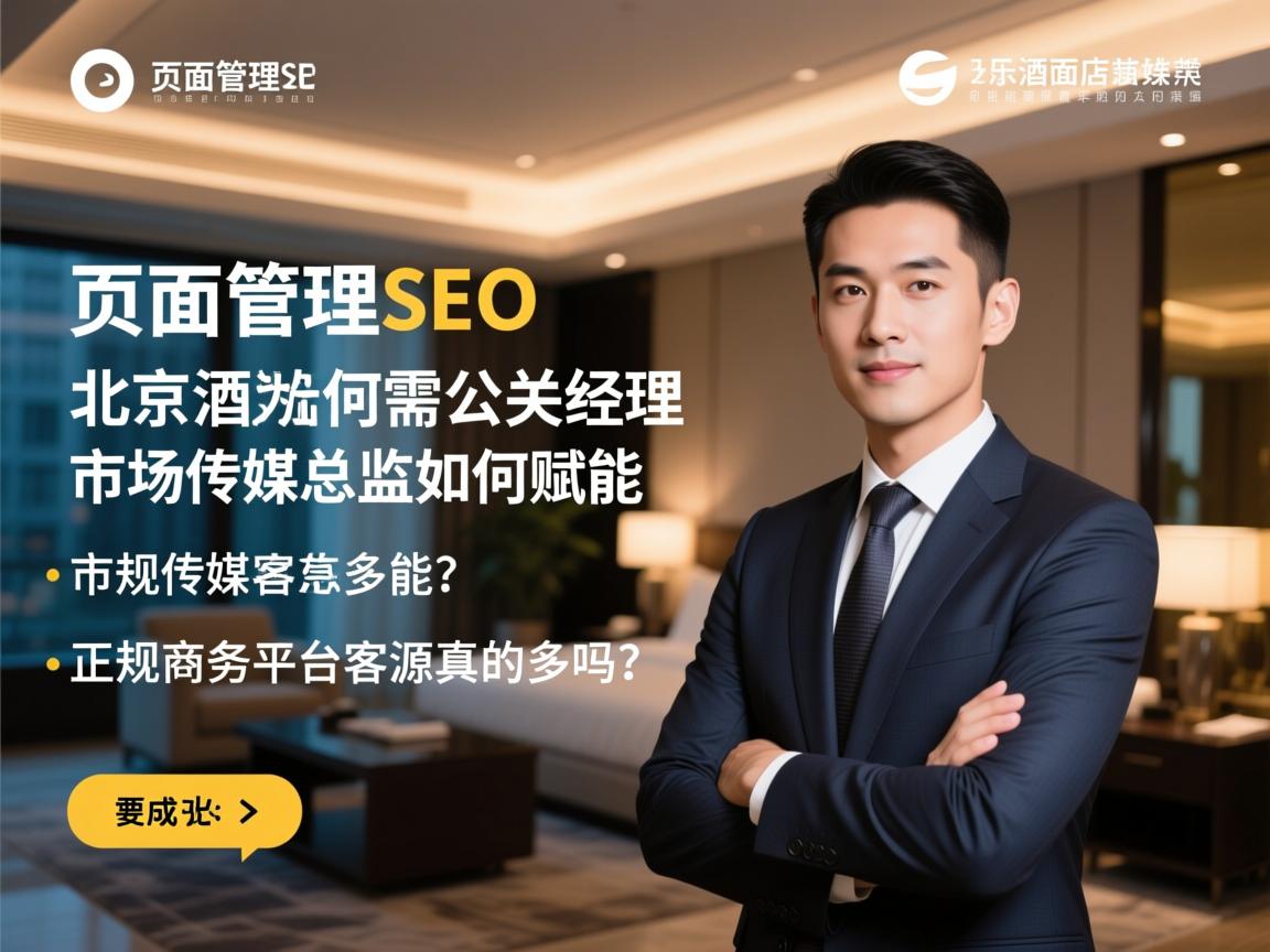 页面管理SEO,北京酒店为何急需公关经理,市场传媒总监如何赋能,正规商务平台客源真的多吗? 页面管理SEO,北京酒店为何急需公关经理,市场传媒总监如何赋能,正规商务平台客源真的多吗?