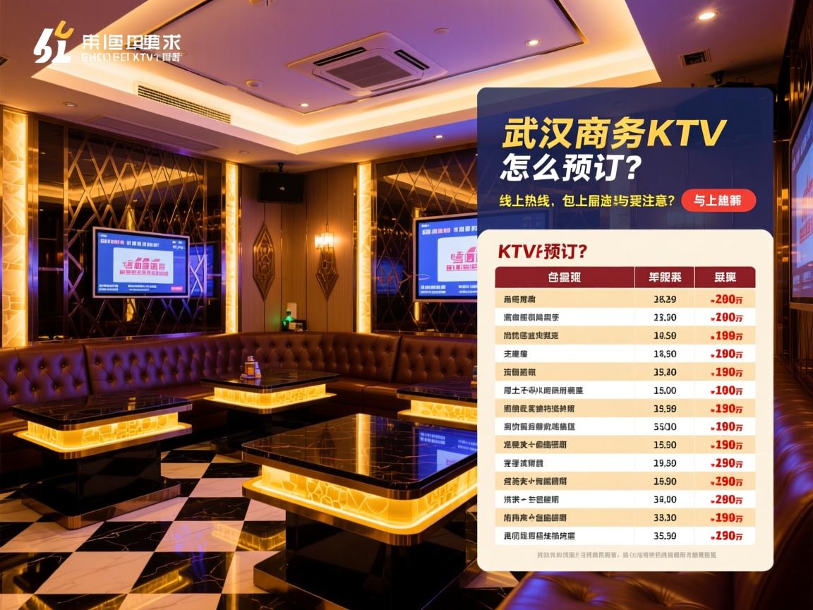 武汉商务KTV怎么预订？线上热线与流程详解,价格表与包厢选择有哪些要注意？