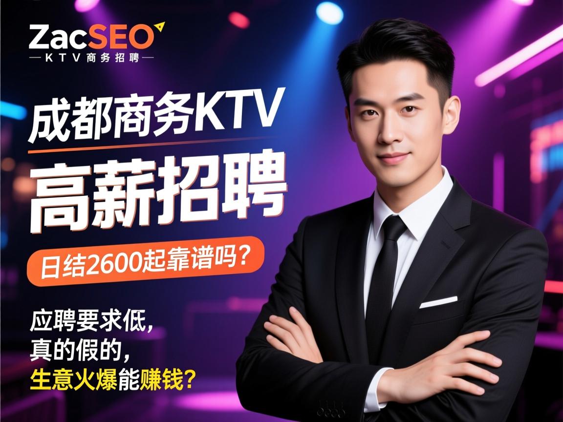 ZacSEO成都商务KTV高薪招聘，日结2600起靠谱吗？应聘要求低真的假的，生意火爆能赚钱？