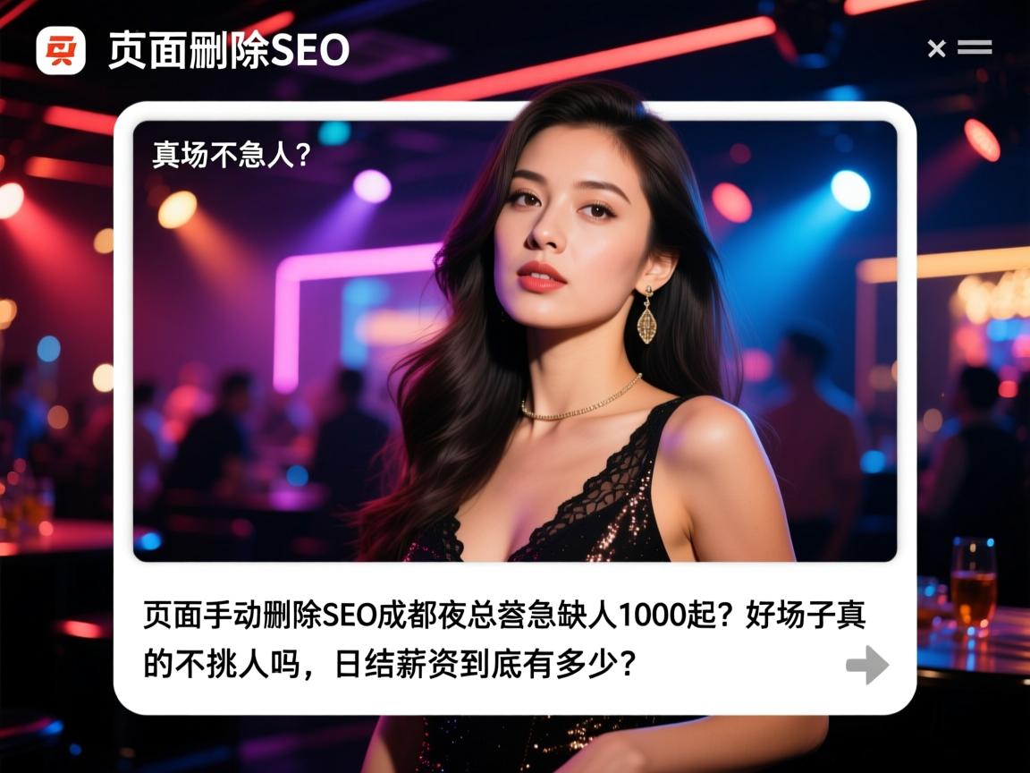 页面手动删除SEO成都夜总会急缺人1000起?好场子真的不挑人吗,日结薪资到底有多少? 页面手动删除SEO成都夜总会急缺人1000起?好场子真的不挑人吗,日结薪资到底有多少?