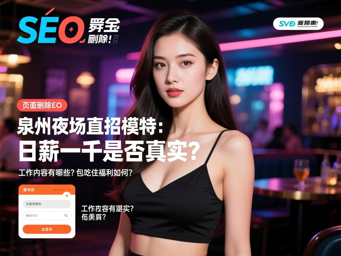 页面脚本删除SEO 泉州夜场直招模特：日薪一千是否真实？工作内容有哪些？包吃住福利如何？