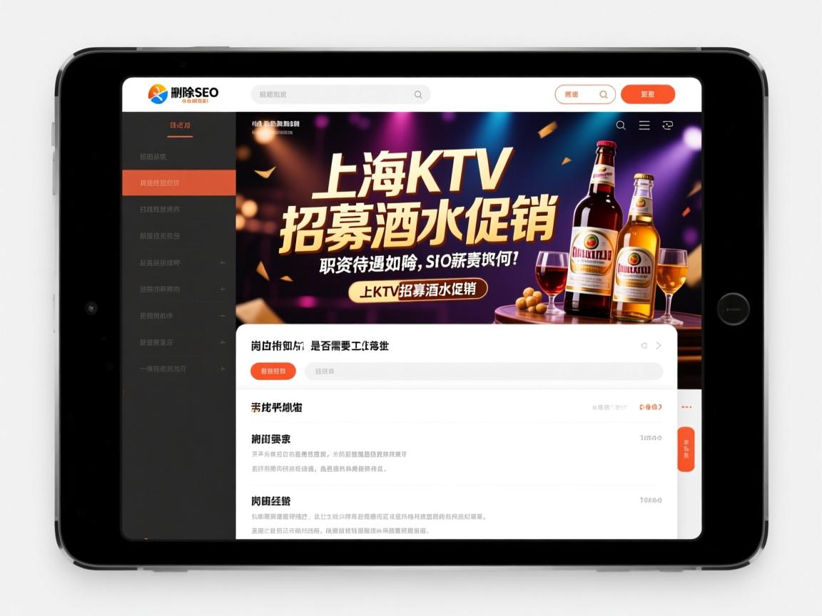 页面平板删除SEO上海KTV招募酒水促销,薪资待遇如何,是否需要工作经验,岗位职责包含哪些内容? 页面平板删除SEO上海KTV招募酒水促销,薪资待遇如何,是否需要工作经验,岗位职责包含哪些内容?